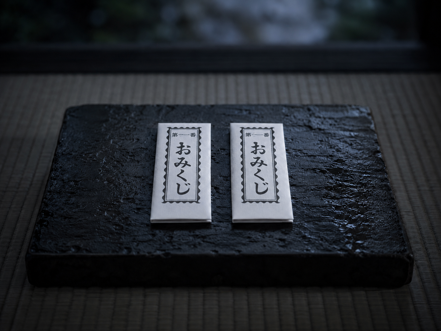 Omikuji fortune slips